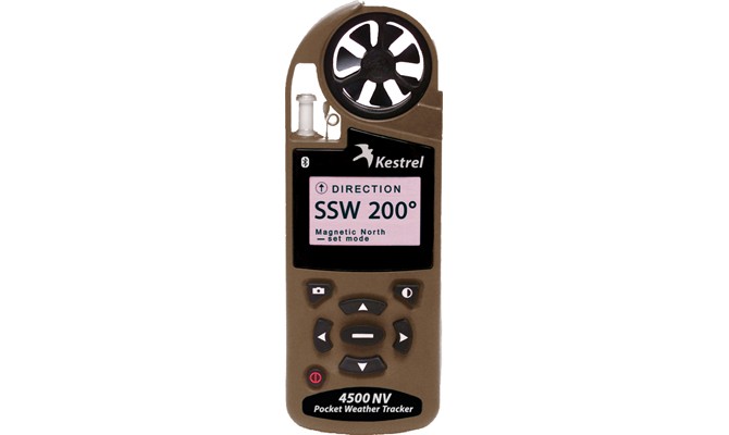 Kestrel 4500 Pocket Weather Tracker NV Tan with Bluetooth