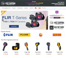 ShopThermography.ca - Carrying thermography tools from brands like FLIR, Fluke, Testo and REED