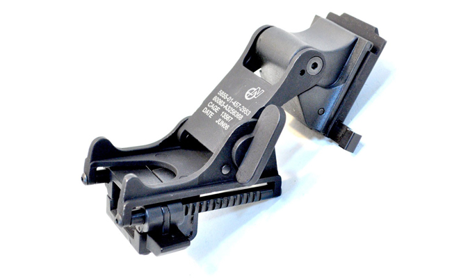 Helmet Mount Flip Mount The Flip Mount for mounting NVGs to a Helmet, commonly referred to as a Rhino mount