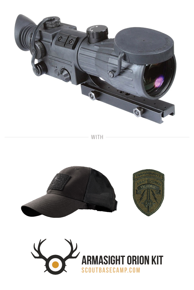Hunting Season Armasight Orion Kit with Haley Strategic hat and Armasight patch.