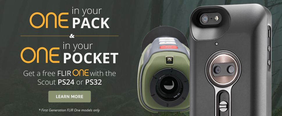 Receive a Free FLIR One Personal Thermal Imager with the purchase of a FLIR Scout PS24 or PS32