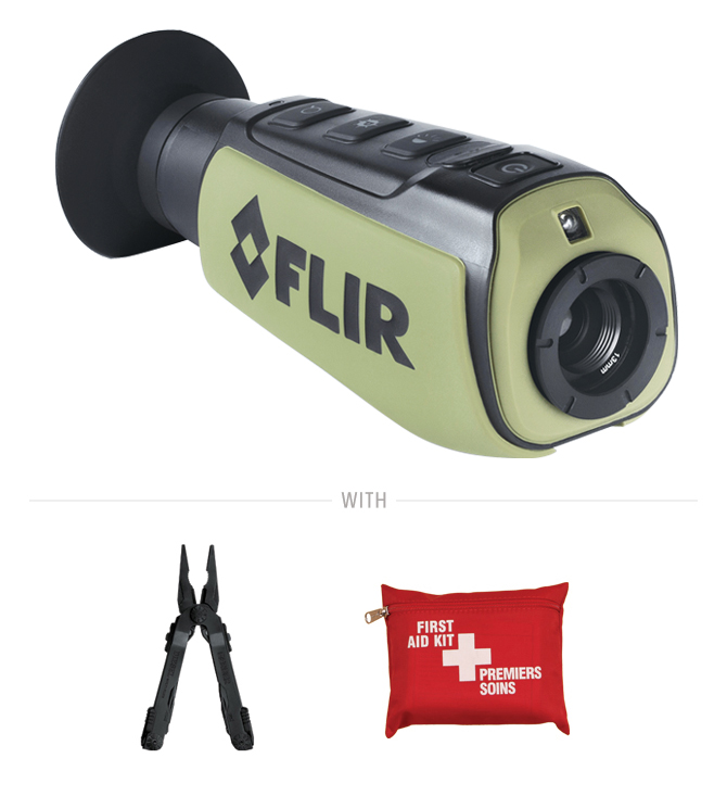 Hunting Season FLIR Scout II 240  Backcountry Kit with Gerber Multi-tool and First aid kit